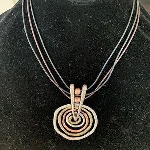Boho mixed metal necklace